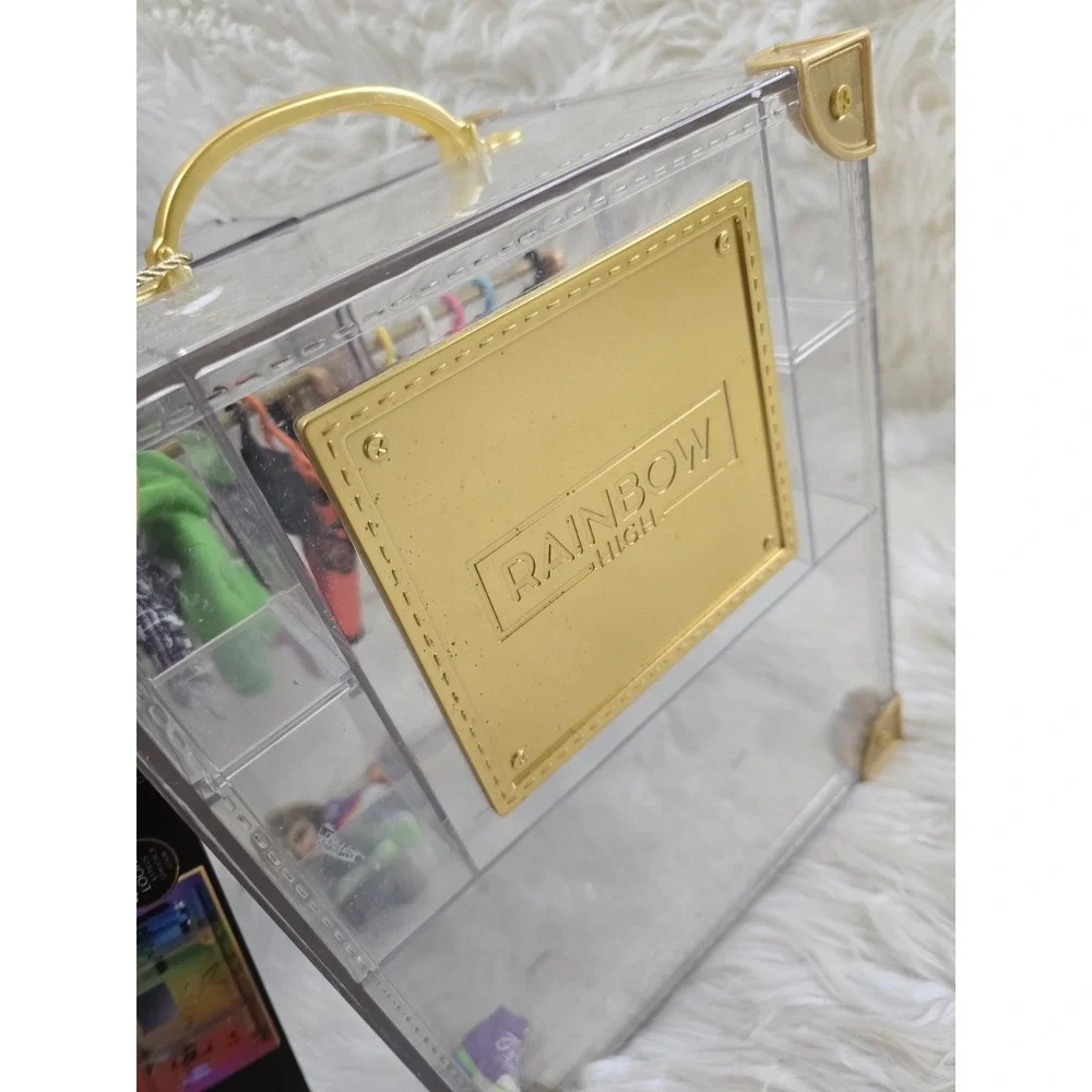 RAINBOW HIGH Doll Deluxe Fashion Closet Wardrobe Acrylic Big Bundle